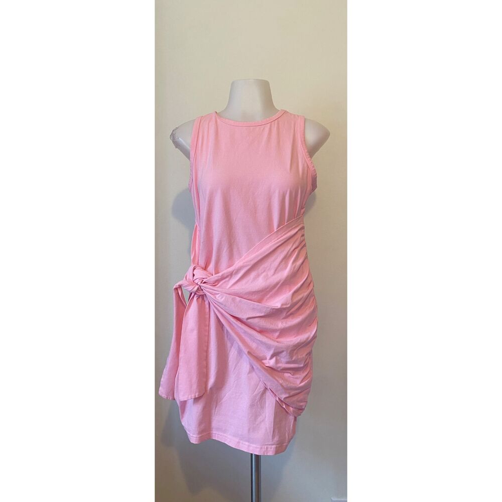 Bubblegum Pink Tie Dress